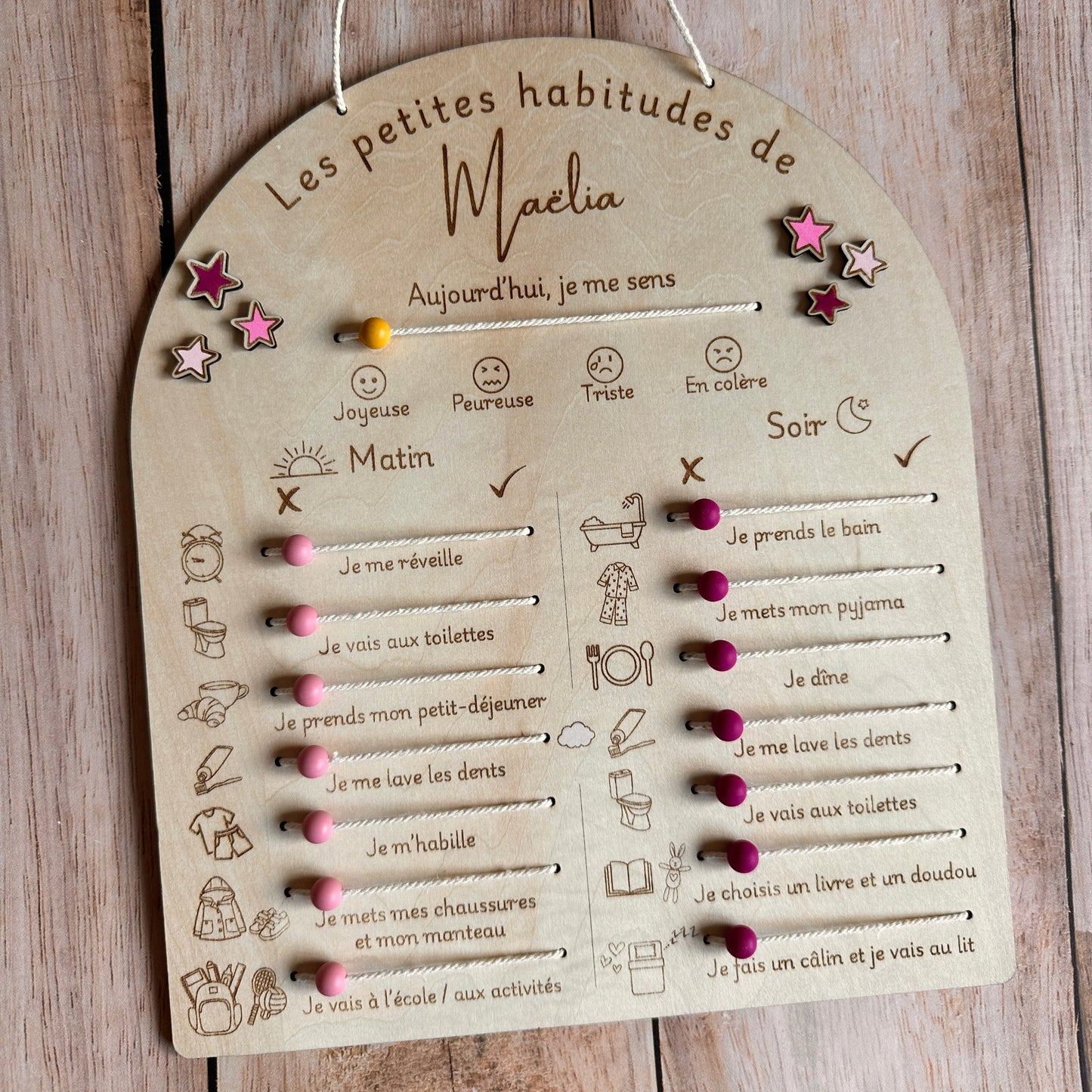 Tableau des Habitudes / Routines Enfant | A Personnaliser