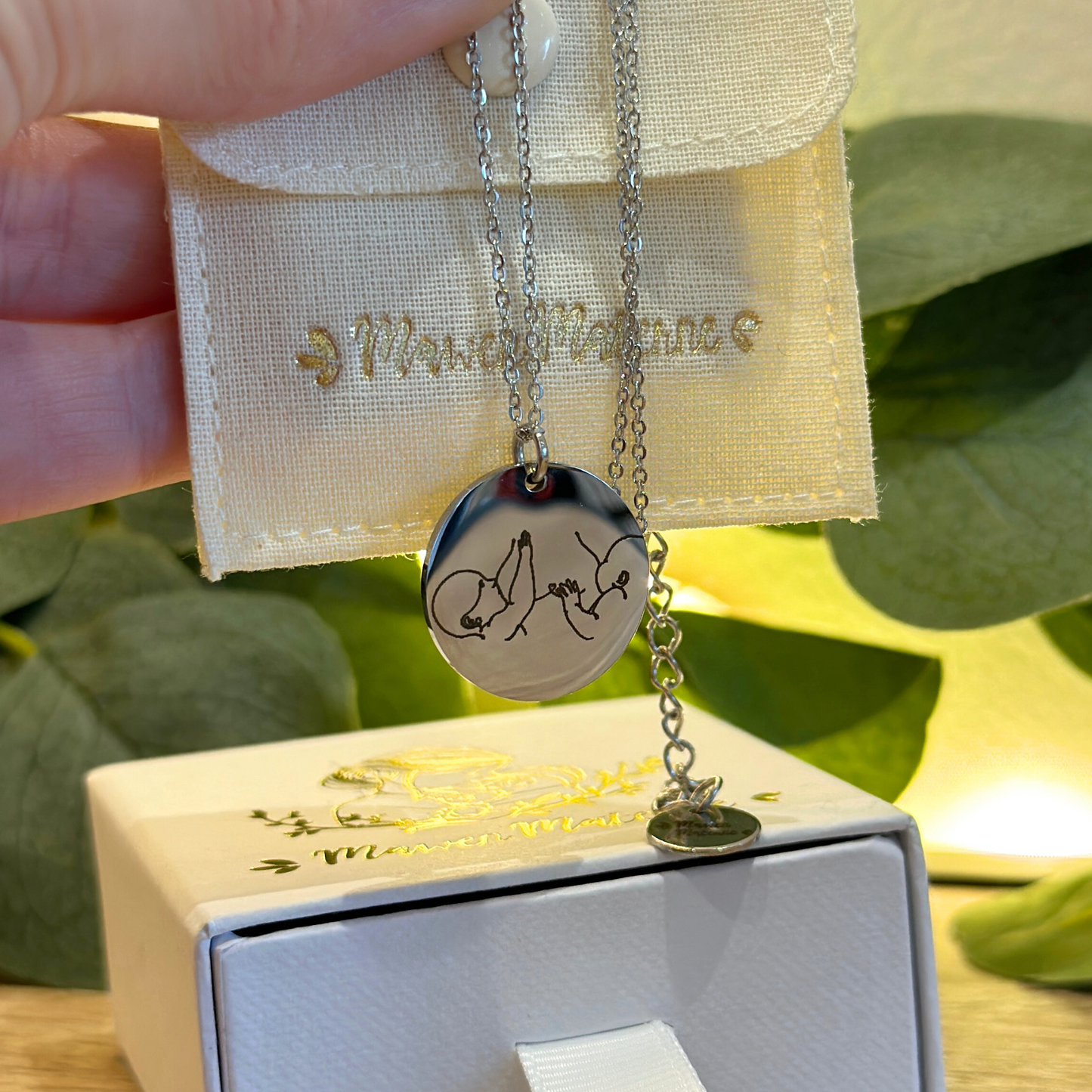 Collier Médaille Souvenir d'Allaitement