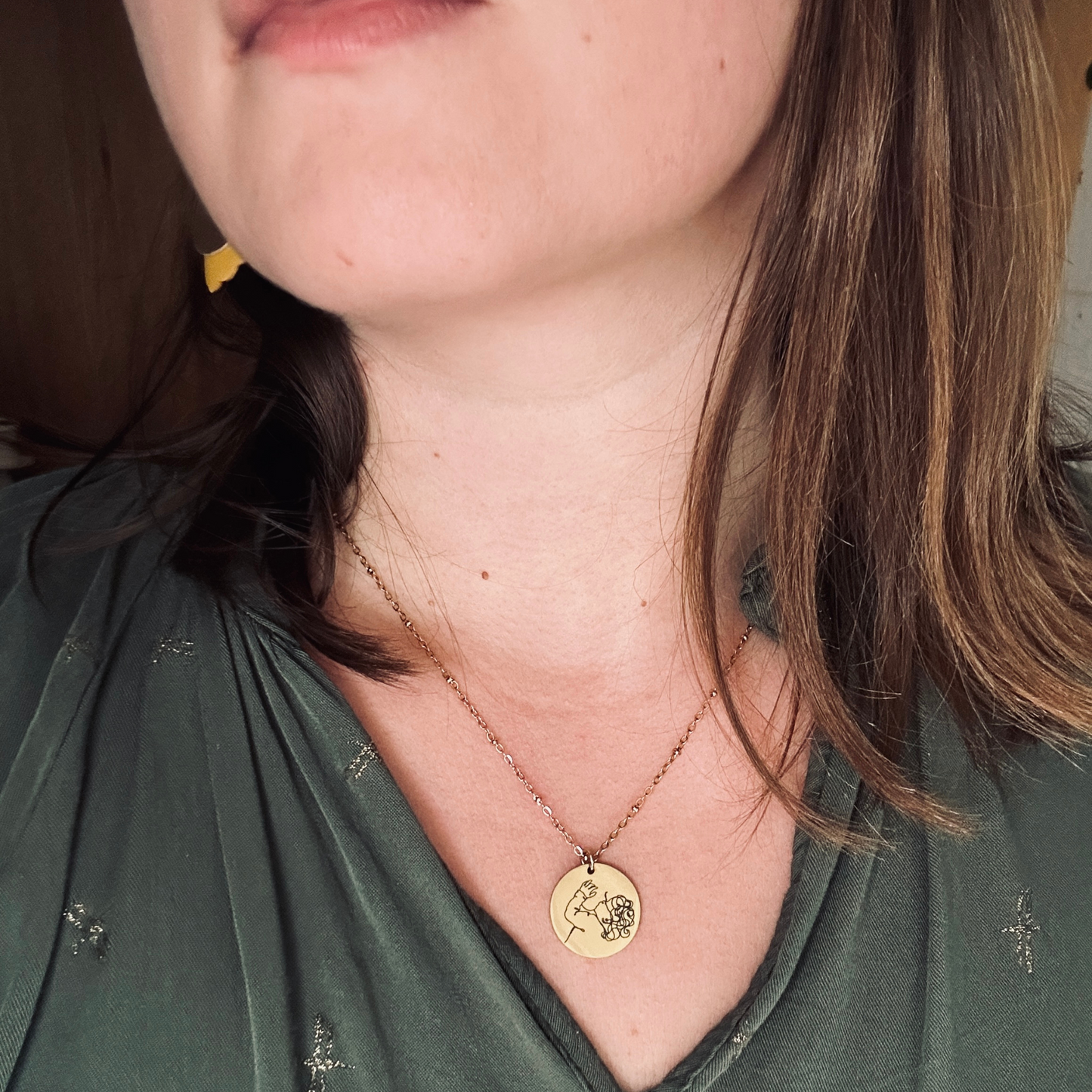 Collier Médaille Souvenir d'Allaitement