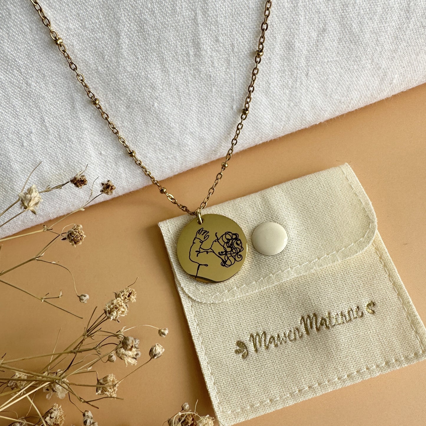 Collier Médaille Souvenir d'Allaitement