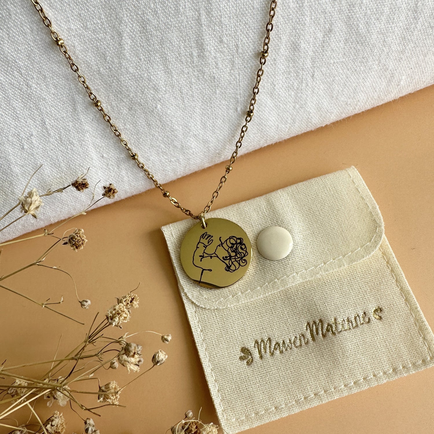 Collier Médaille Souvenir d'Allaitement