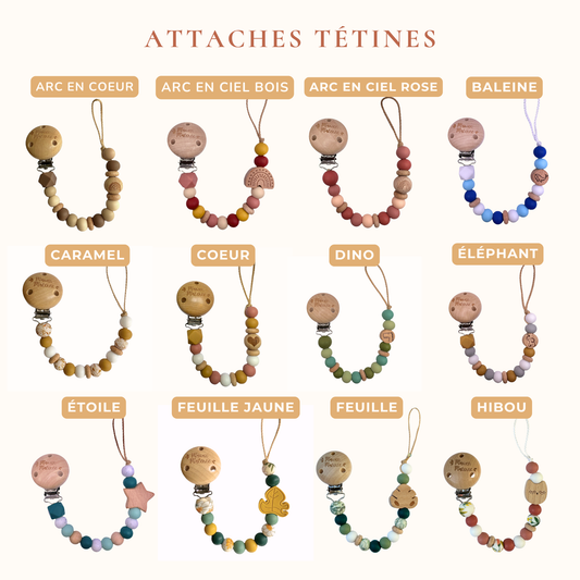 Pack Bébé | Hochet + Attache tétine