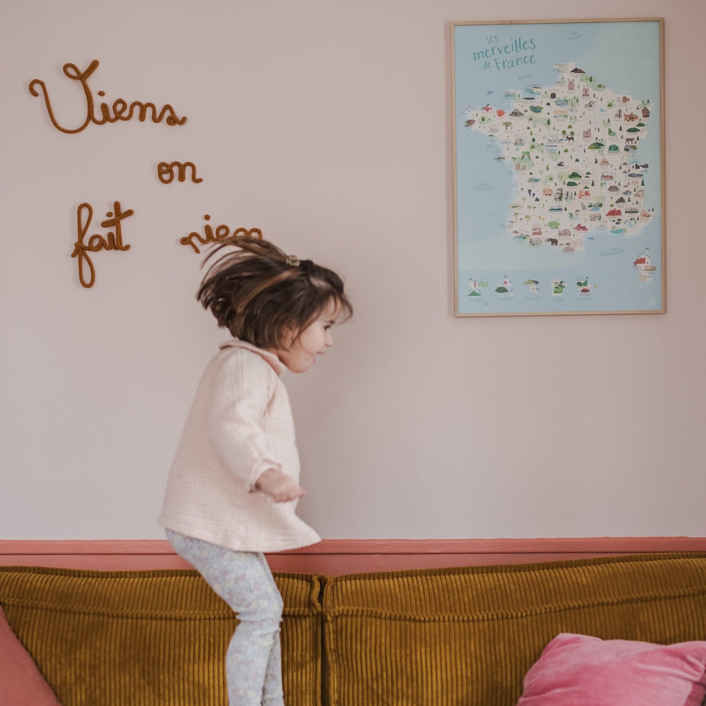 Affiche Illustrée A3 | Carte des Merveilles de France + Cherche et Trouve