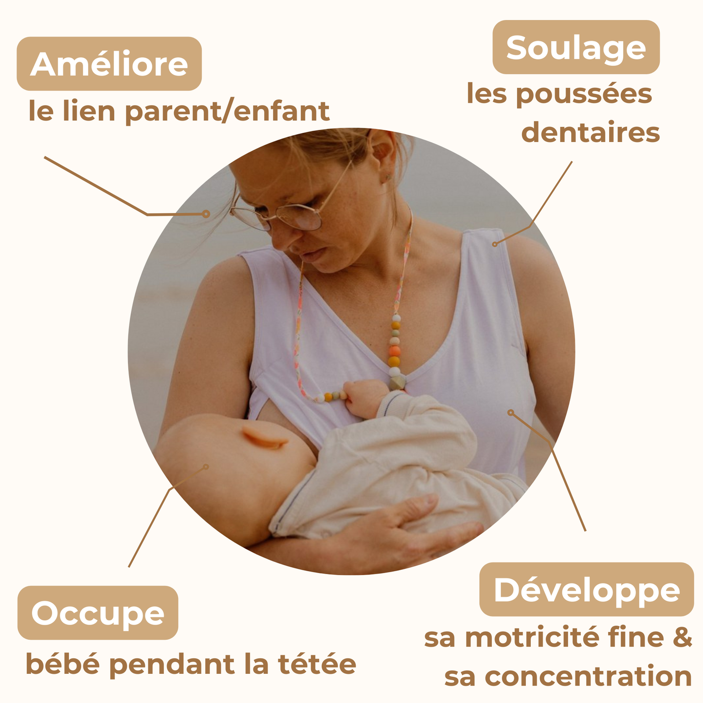 Sorbet d'Été | Collier d'Allaitement ou de Portage