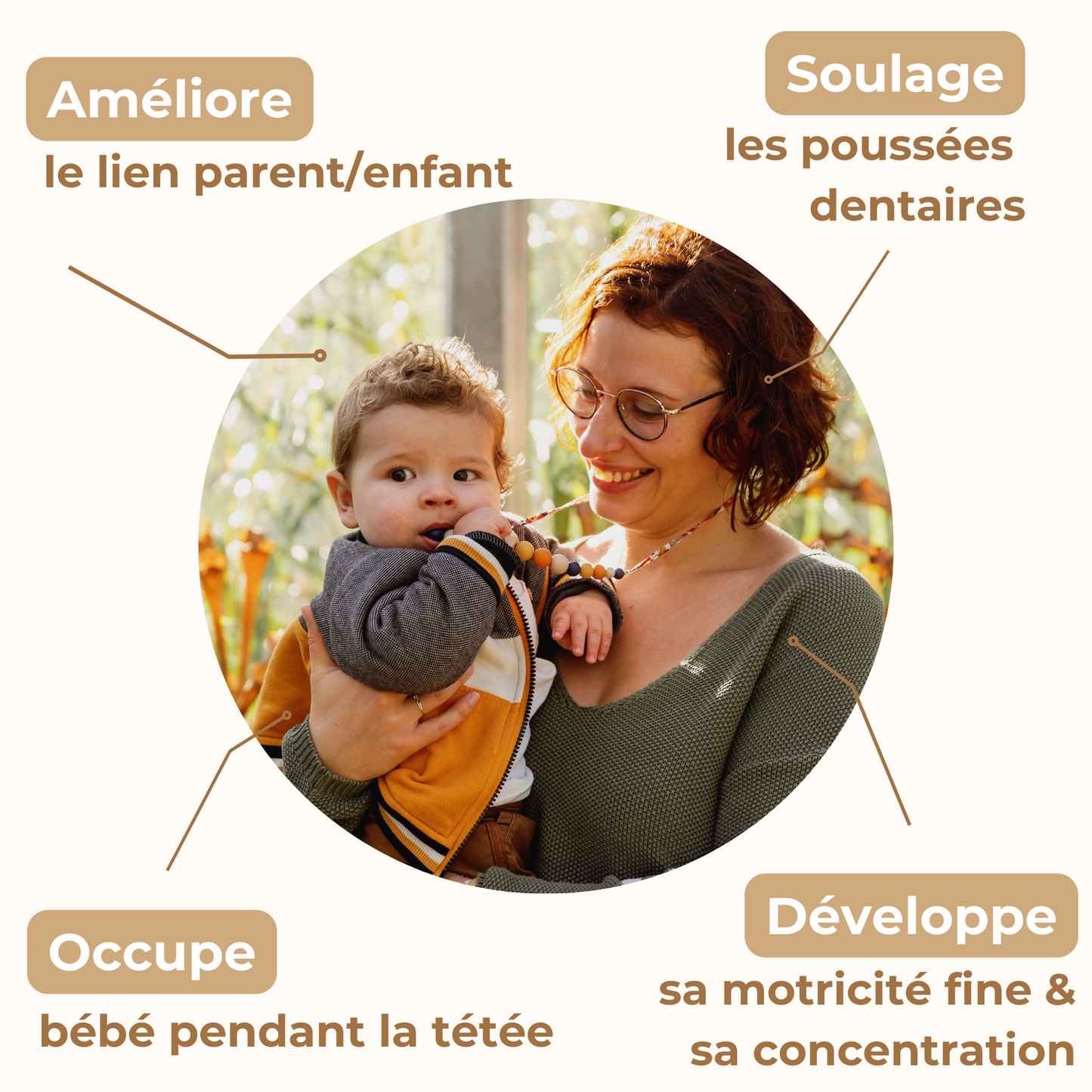 Automne | Collier d'Allaitement ou de Portage