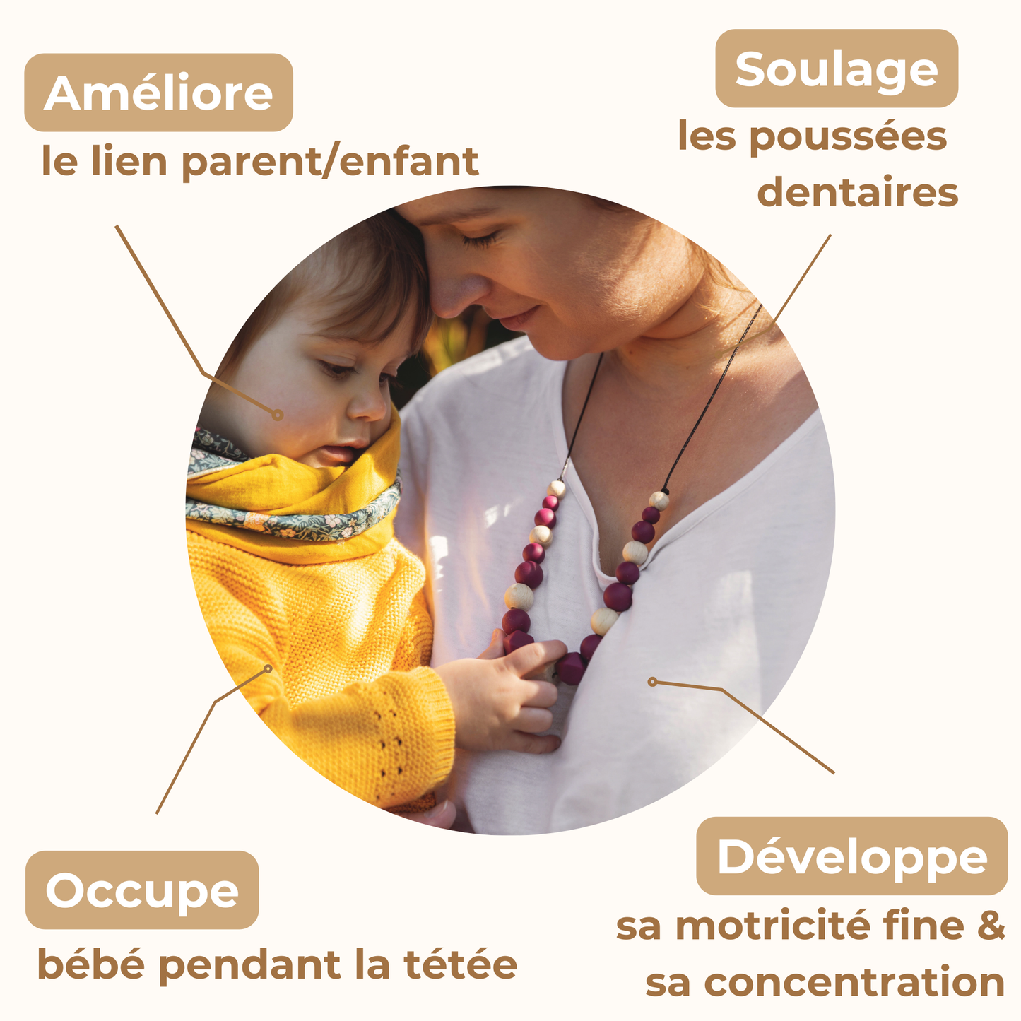 Raisin | Collier d'Allaitement ou de Portage