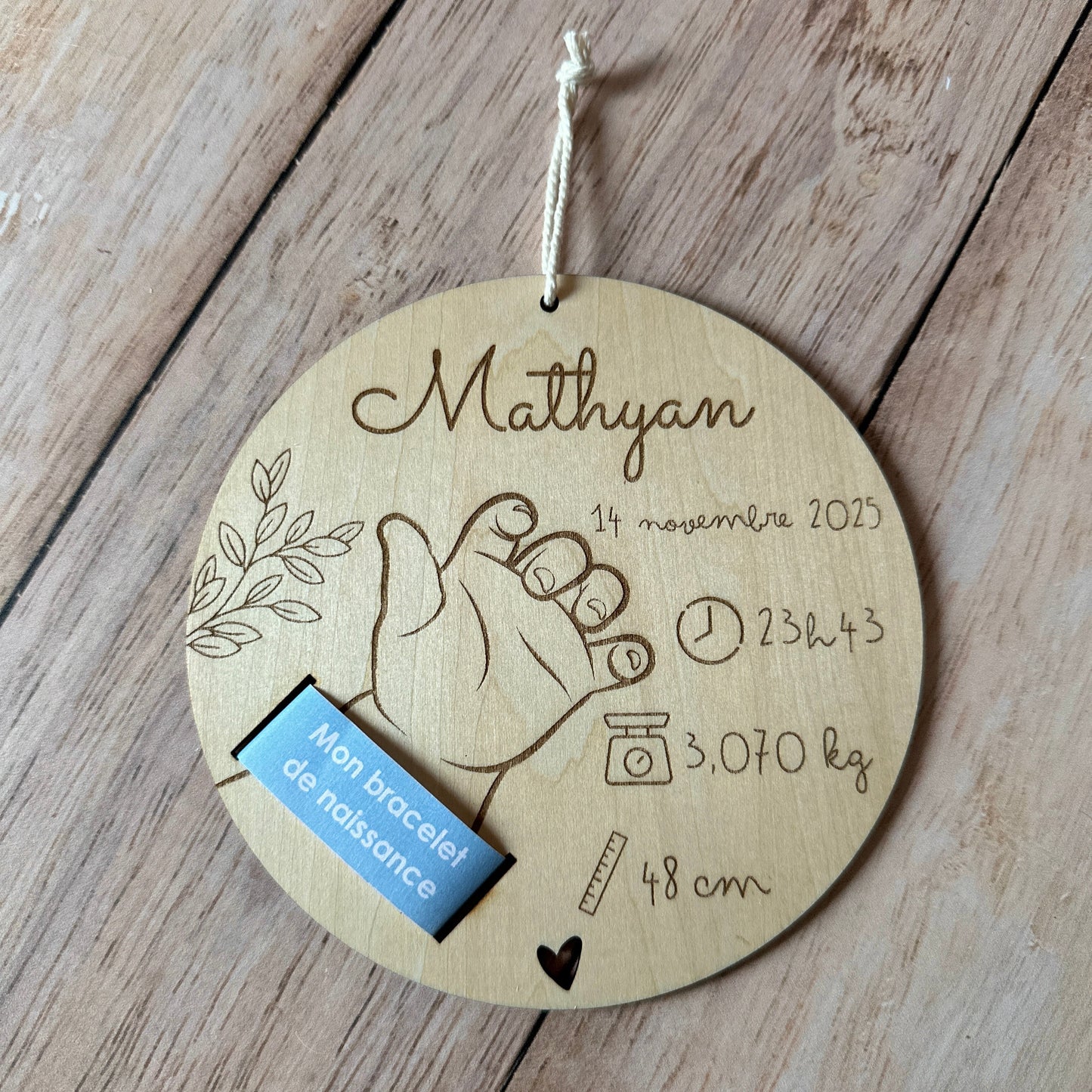 Porte Bracelet de Naissance | À Personnaliser