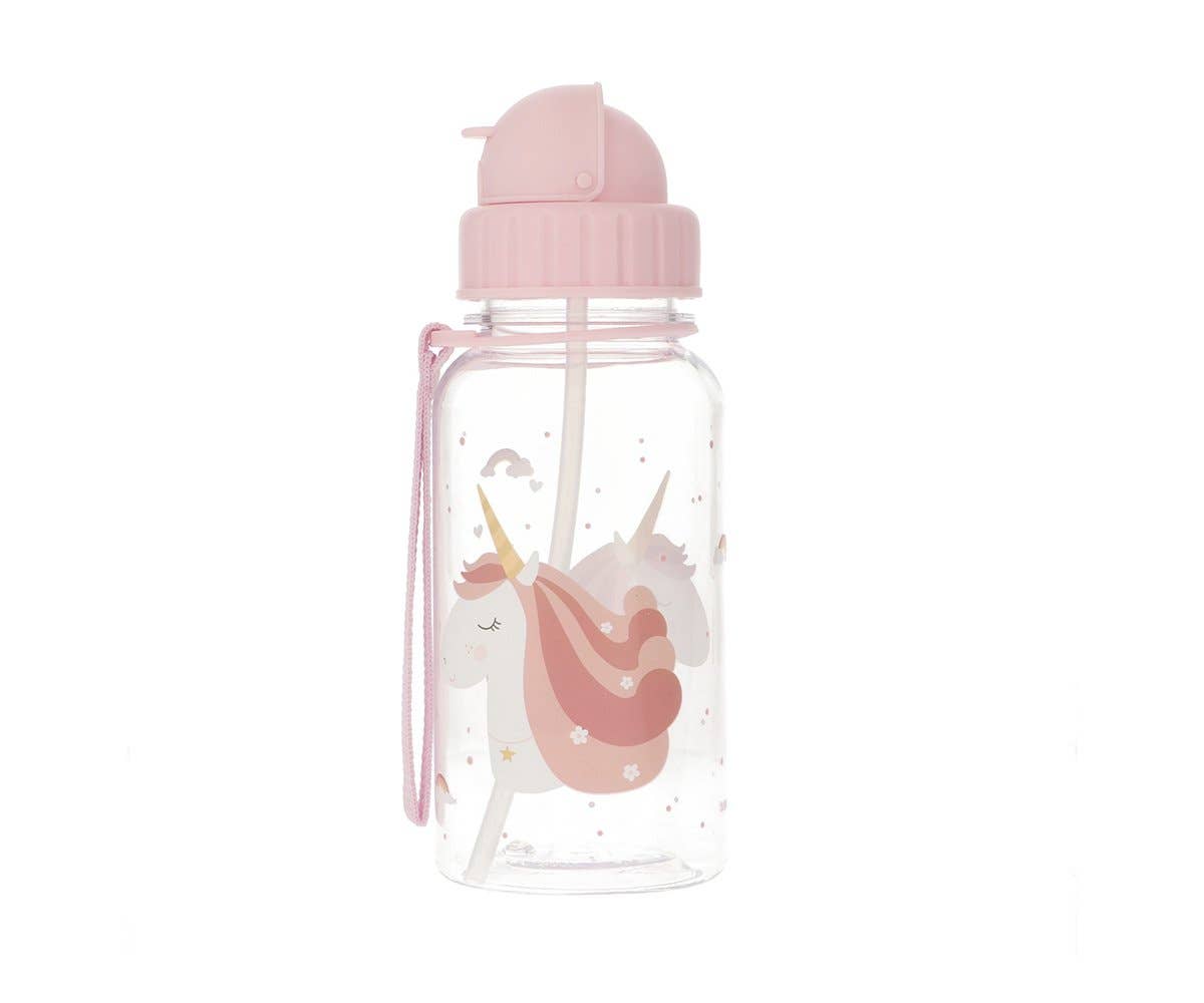 Gourde avec paille licorne magique