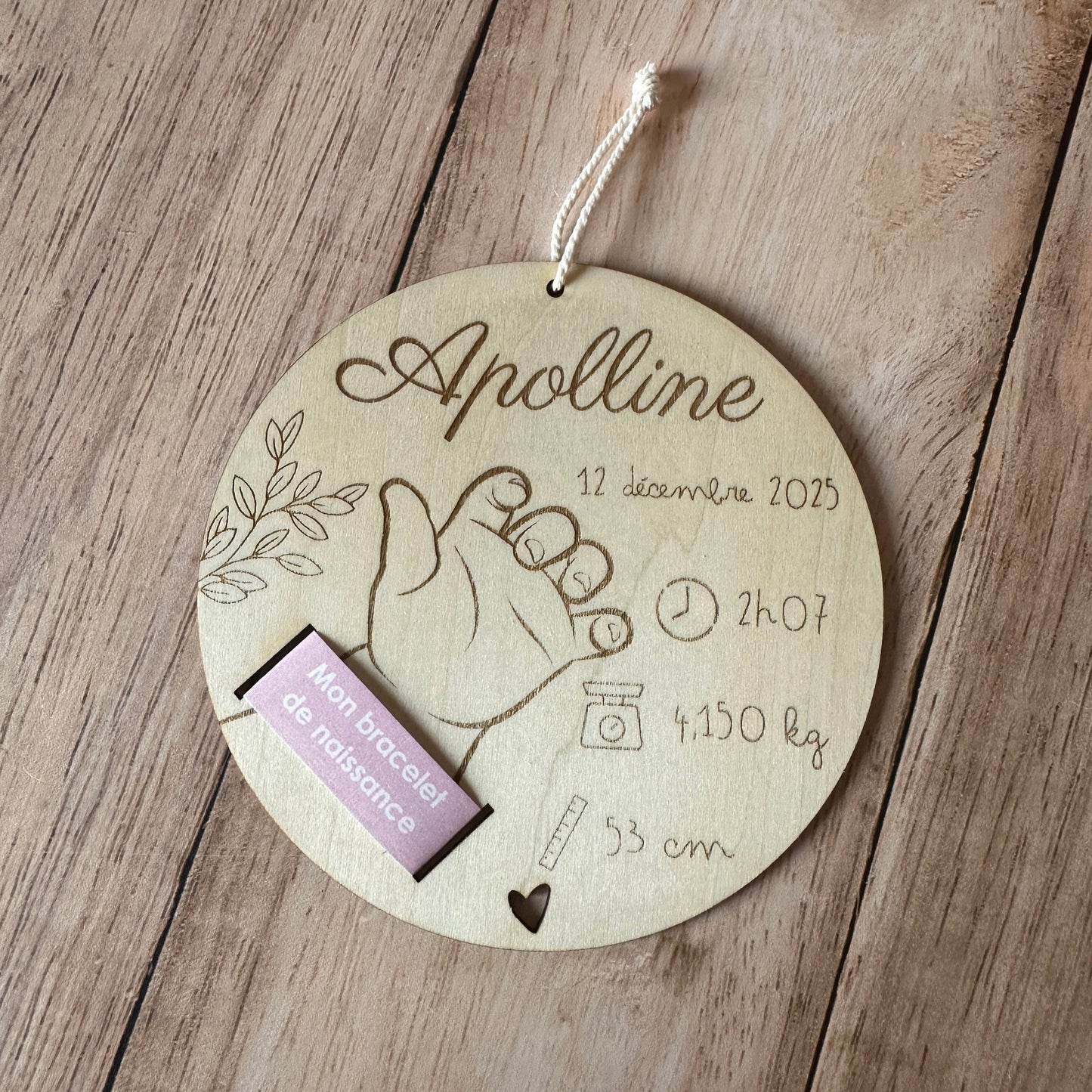 Porte Bracelet de Naissance | À Personnaliser