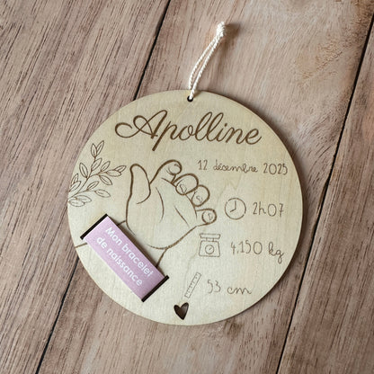 Porte Bracelet de Naissance | À Personnaliser