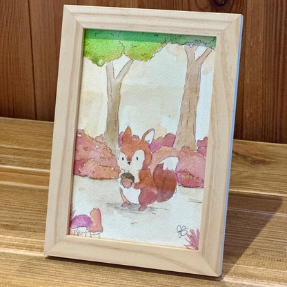Aquarelle illustrée avec Cadre