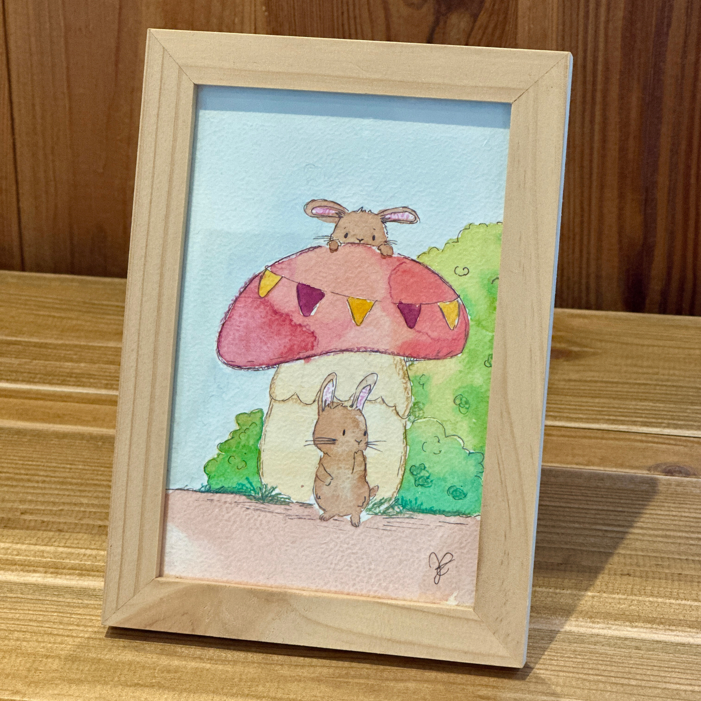 Aquarelle illustrée avec Cadre