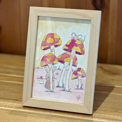 Aquarelle illustrée avec Cadre