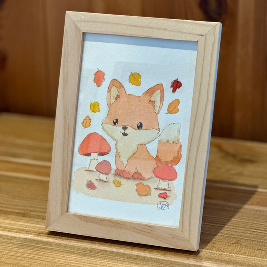 Carte Aquarelle illustrée A6 avec Cadre