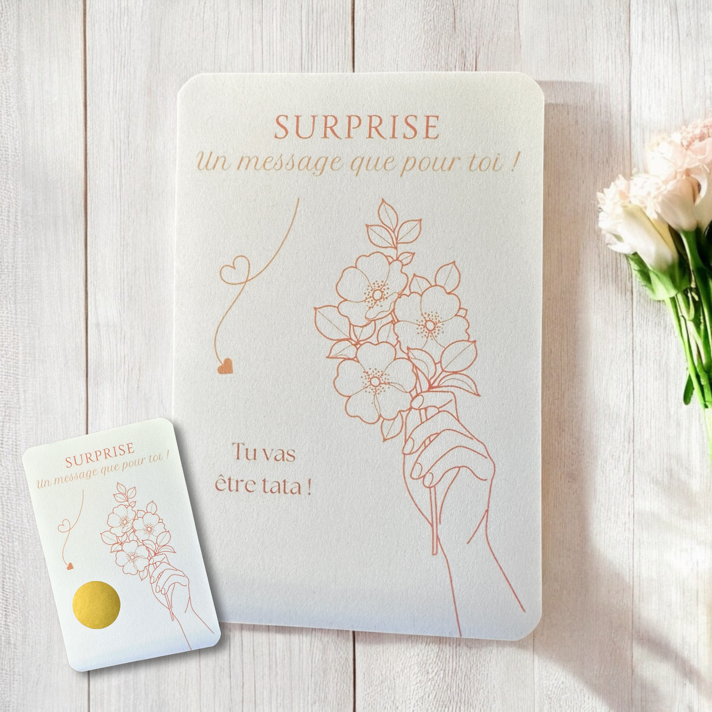 Cartes à Gratter | Annonces Bébé, Marraine, Tonton...