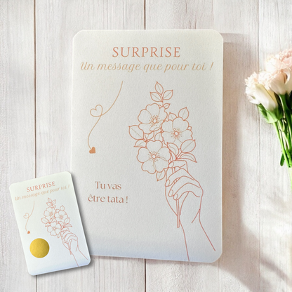 Cartes à Gratter | Annonces Bébé, Marraine, Tonton...