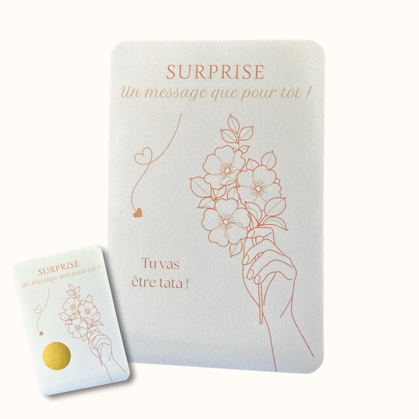 Cartes à Gratter | Annonces Bébé, Marraine, Tonton...