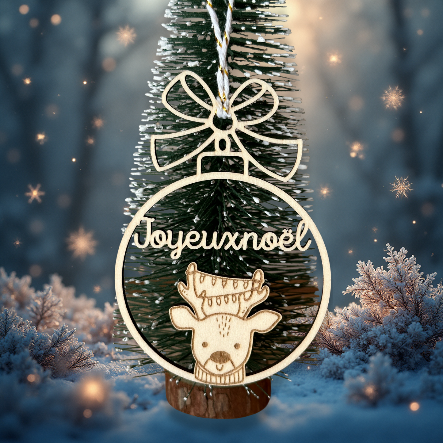 Boules de Noël en Bois 🎄
