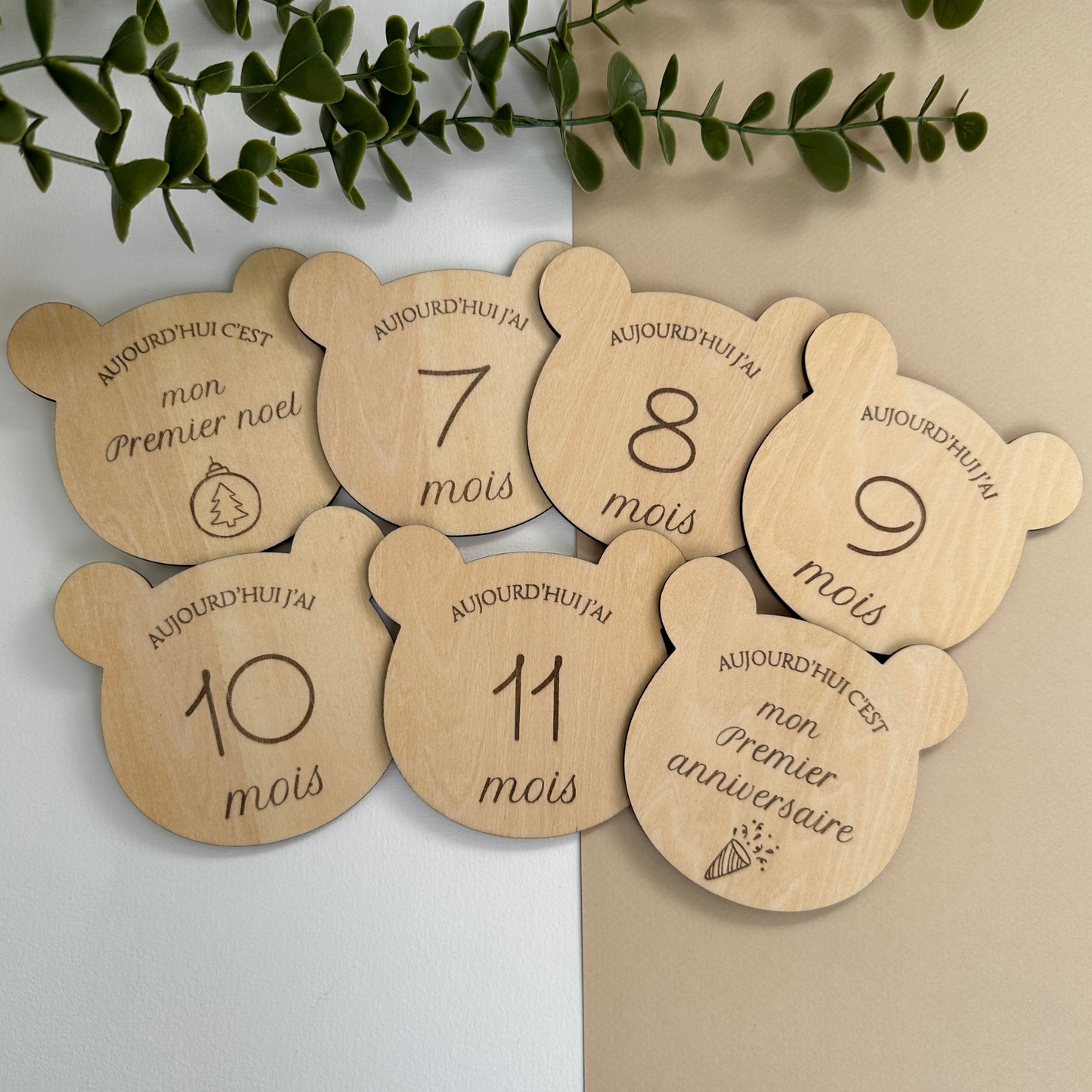 Cartes Étapes en Bois | Ours