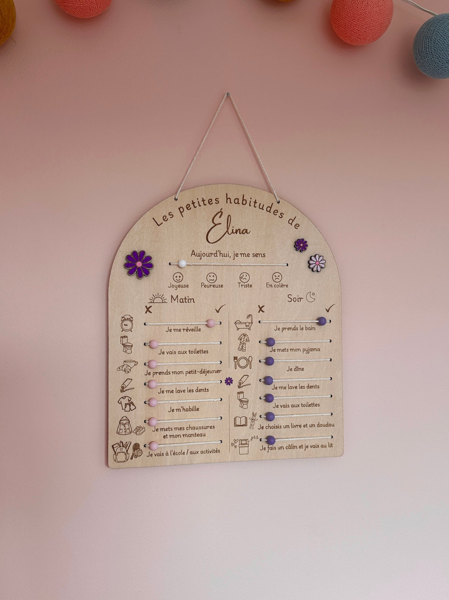 Tableau des Habitudes / Routines Enfant | A Personnaliser