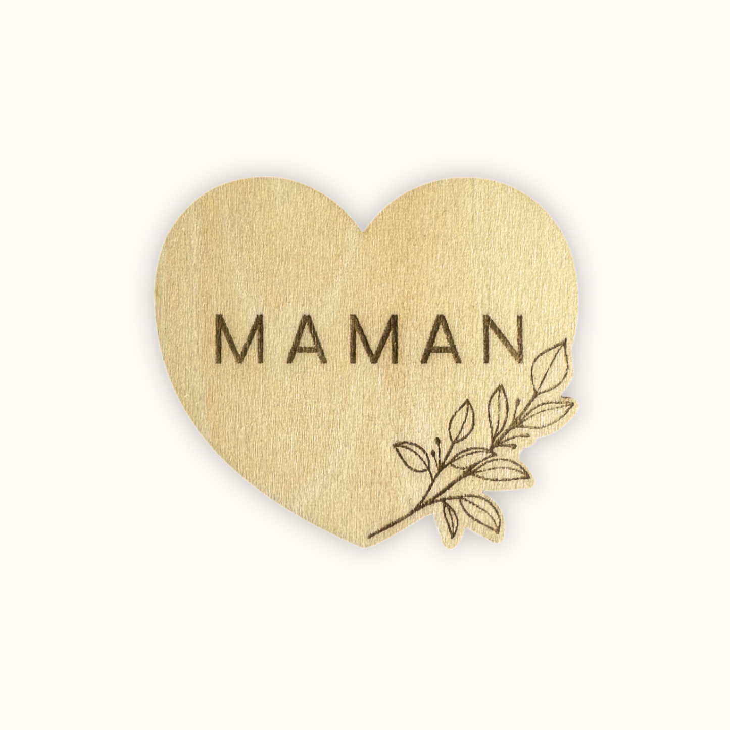 Broche en Bois