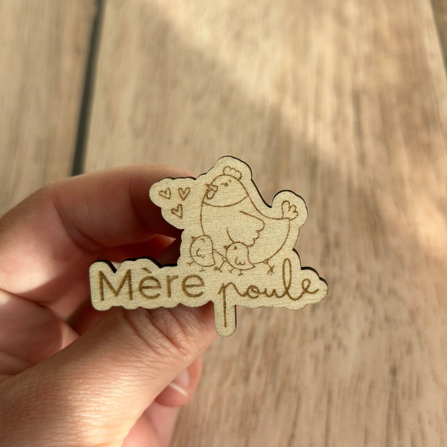 Broche en Bois