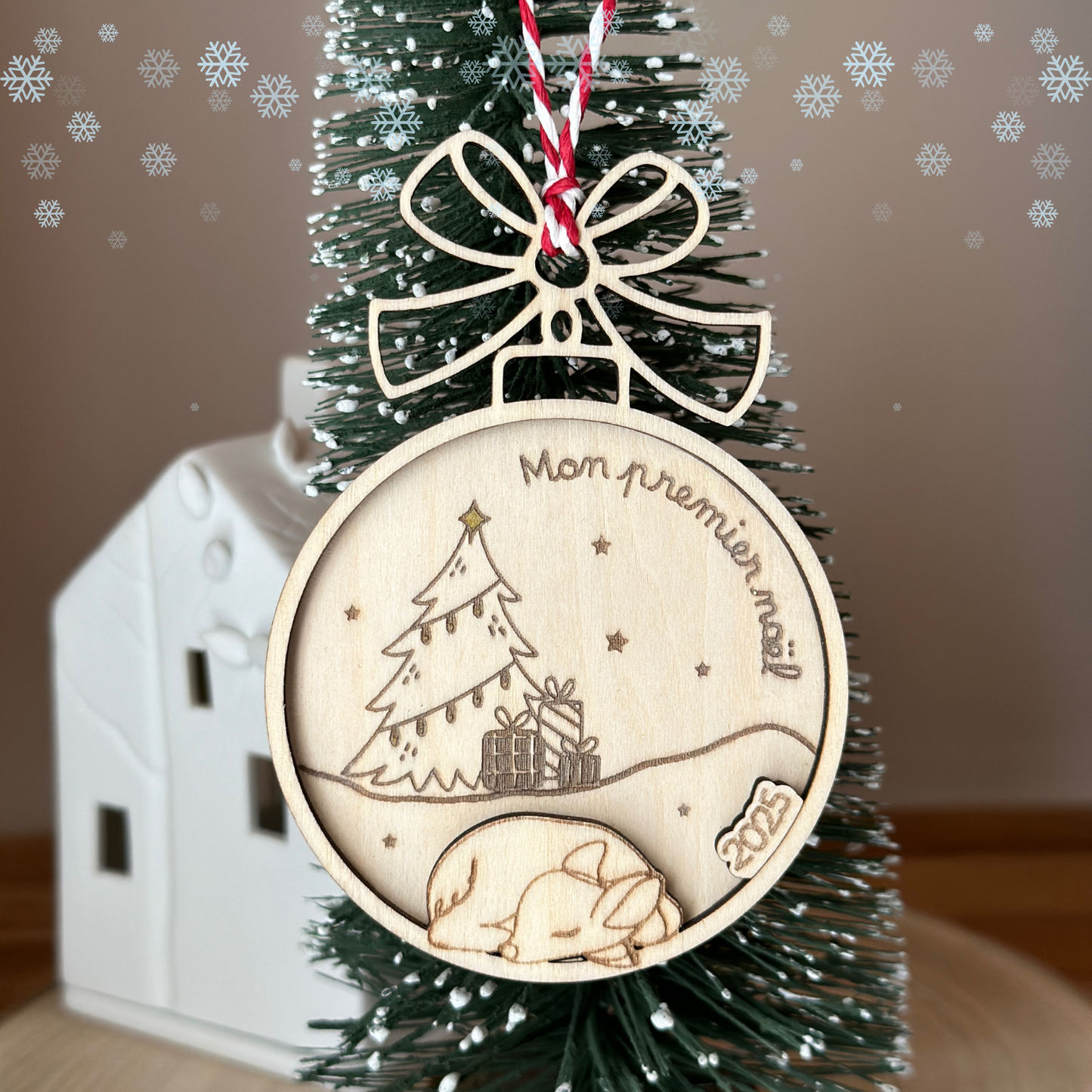 Boules de Noël en Bois 🎄