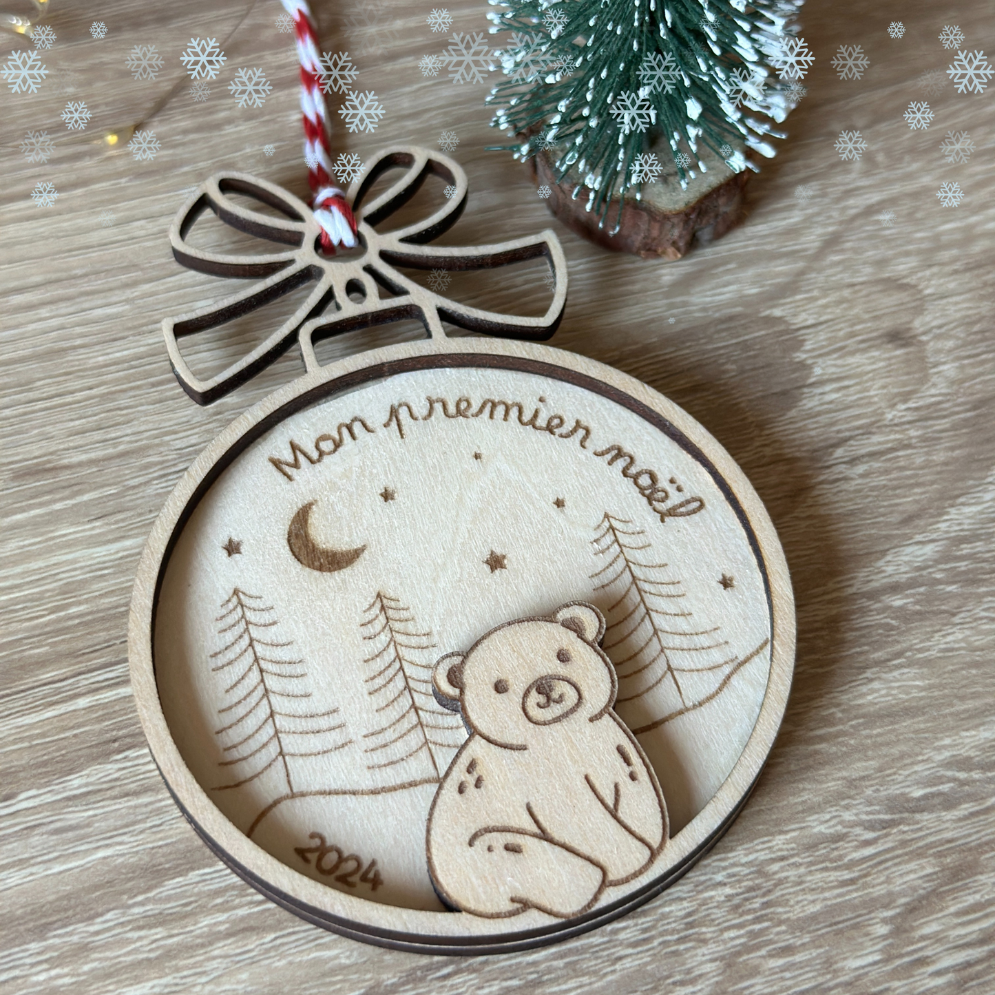 Boules de Noël en Bois 🎄