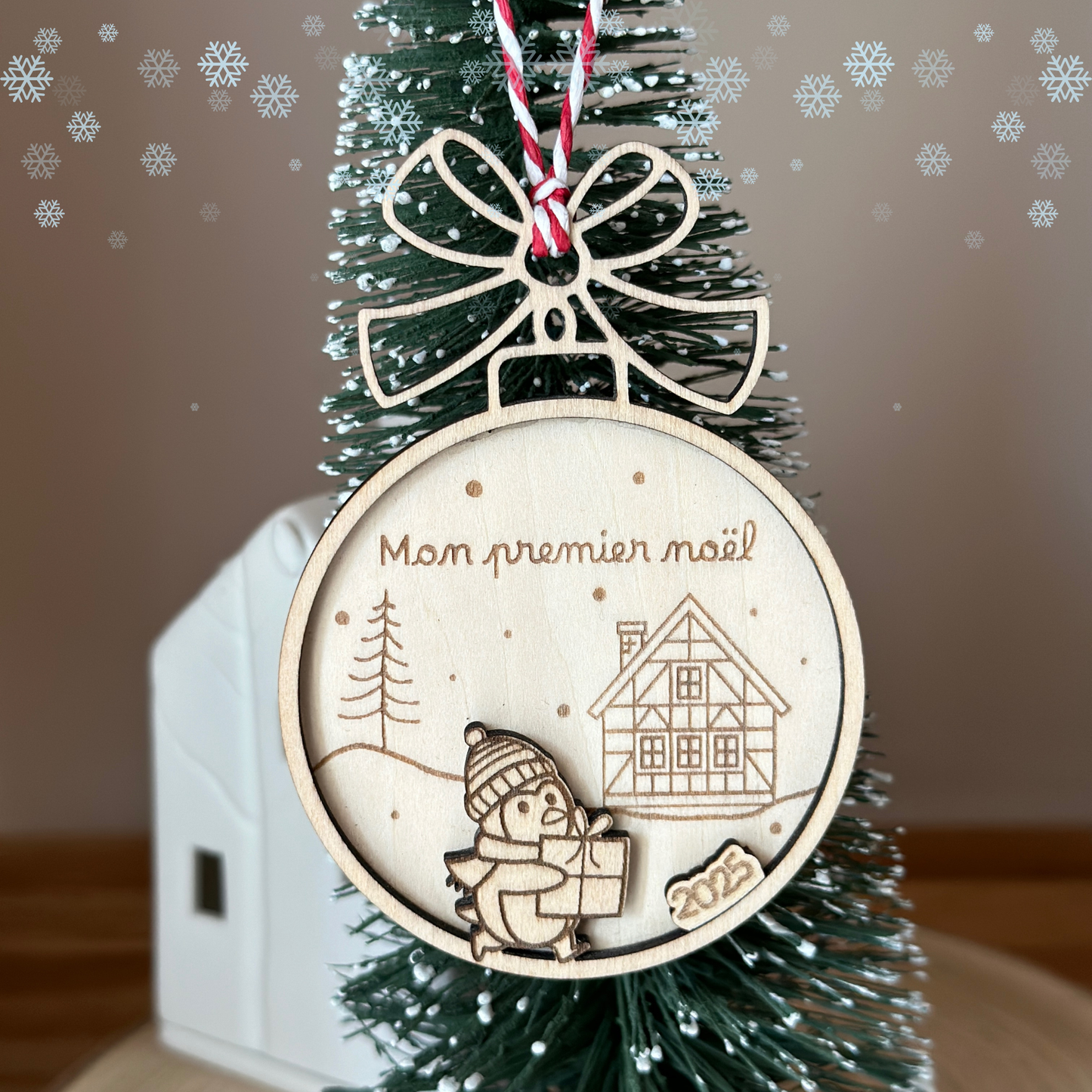 Boules de Noël en Bois 🎄