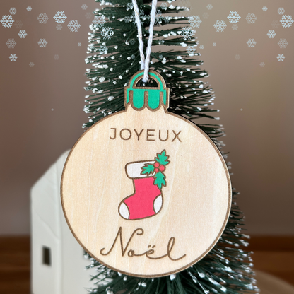 Boules de Noël en Bois 🎄
