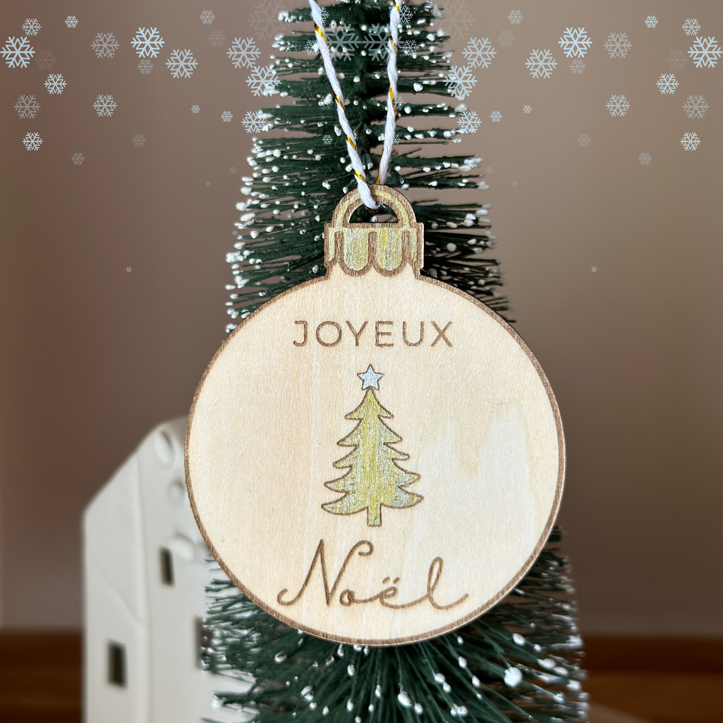Boules de Noël en Bois 🎄