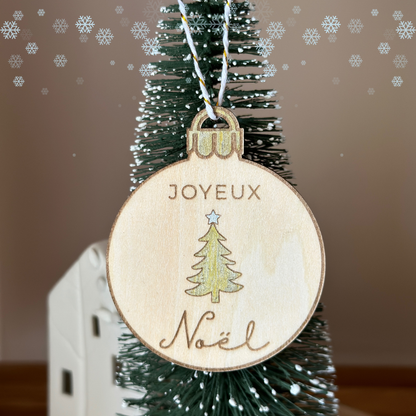 Boules de Noël en Bois 🎄