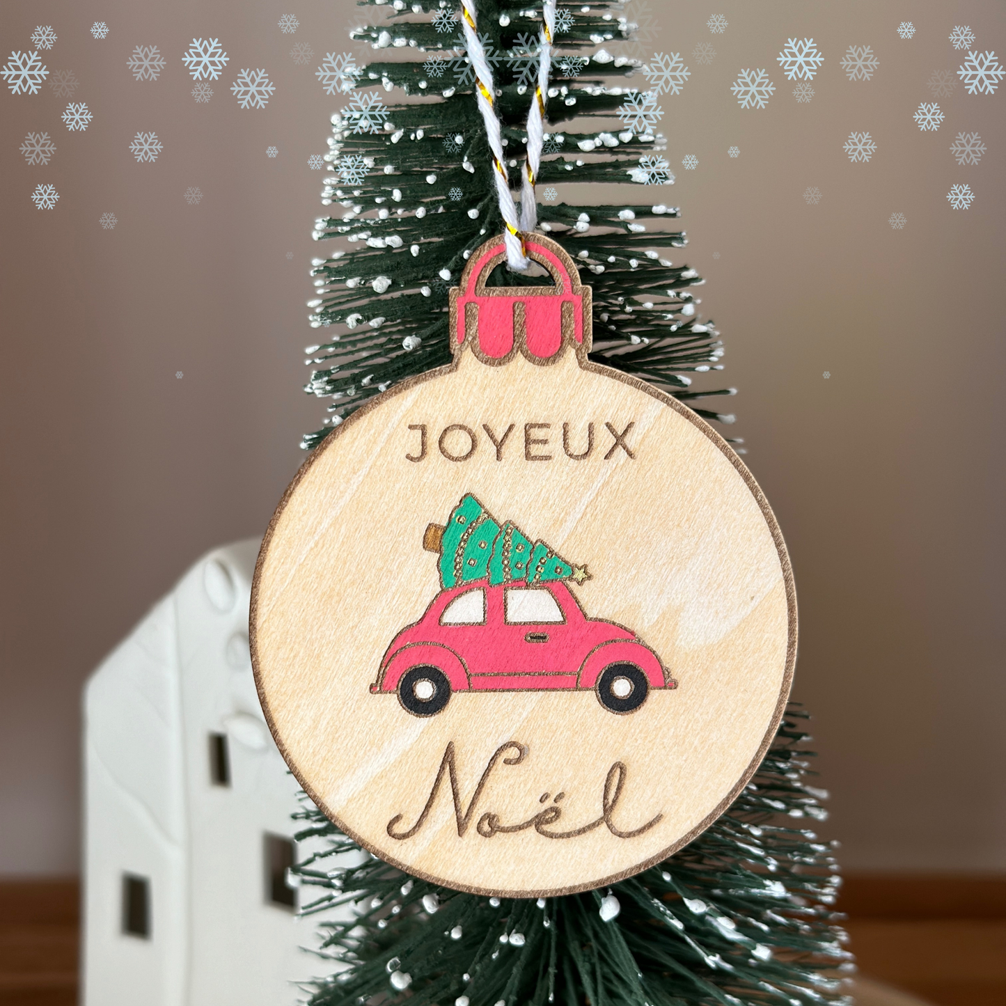 Boules de Noël en Bois 🎄