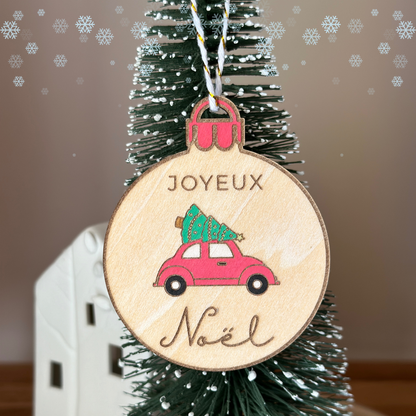Boules de Noël en Bois 🎄