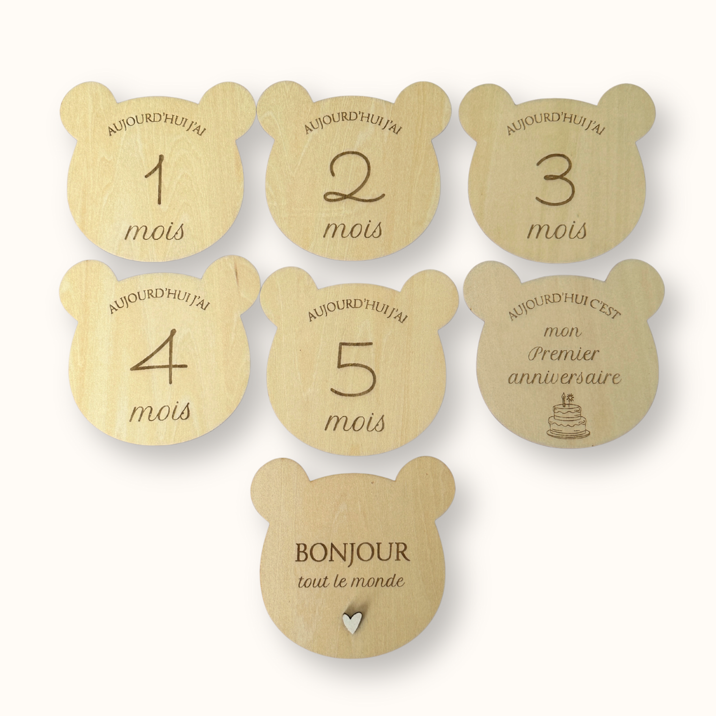 Cartes Étapes en Bois