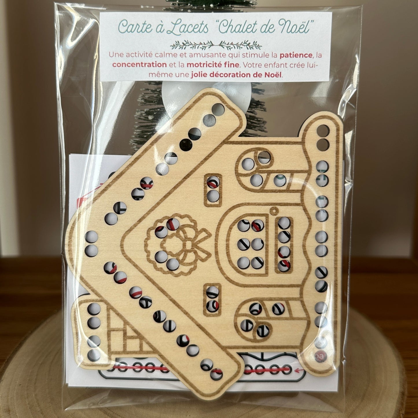 Cartes à Lacets de Noël 🎄