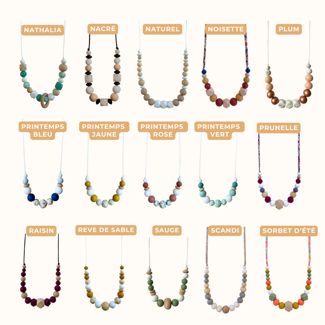 Pack Maman & Bébé | Collier + Hochet