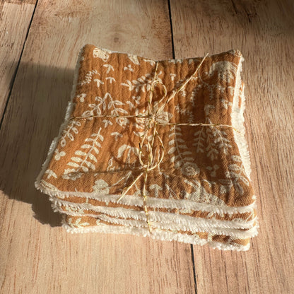 Lot de 5 lingettes bébé lavables