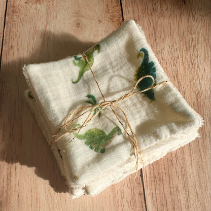 Lot de 5 lingettes bébé lavables