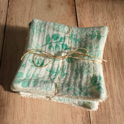 Lot de 5 lingettes bébé lavables