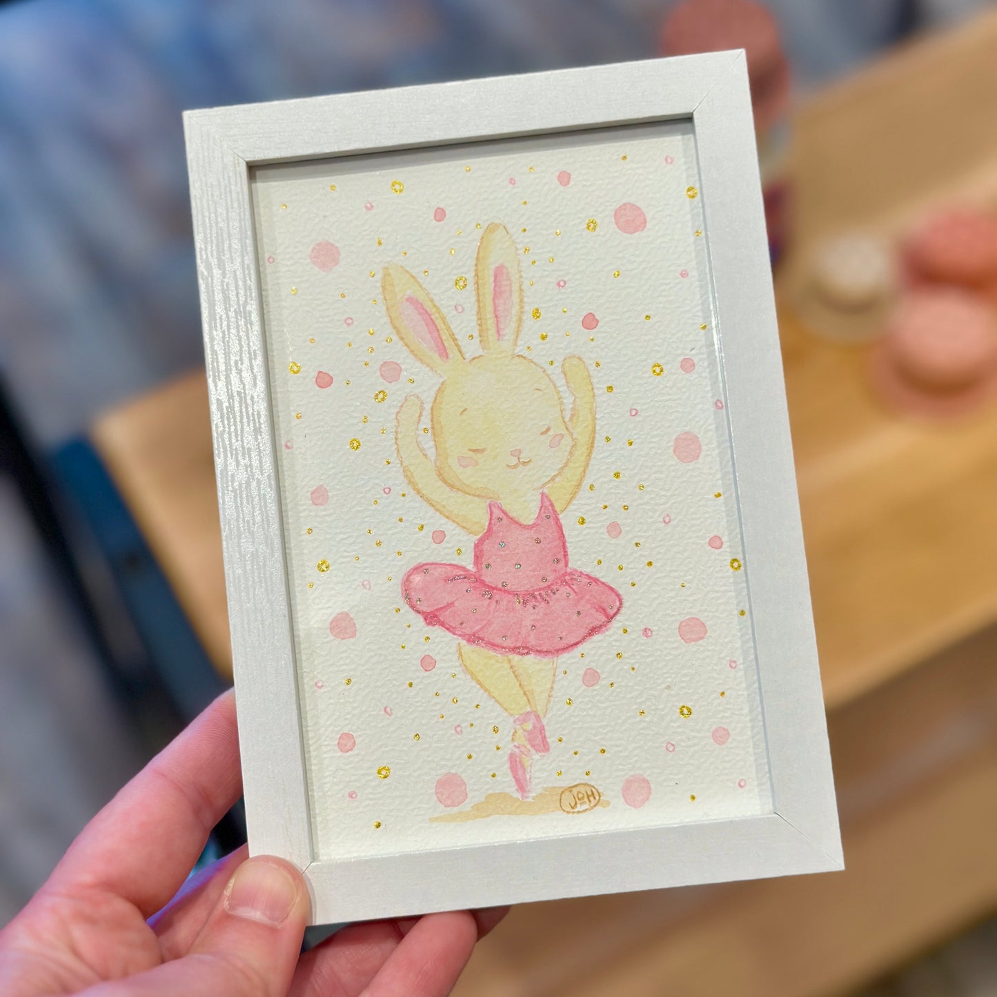 Aquarelle illustrée avec Cadre