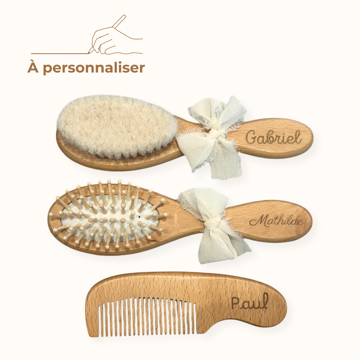 Set de 3 Brosses | À Personnaliser