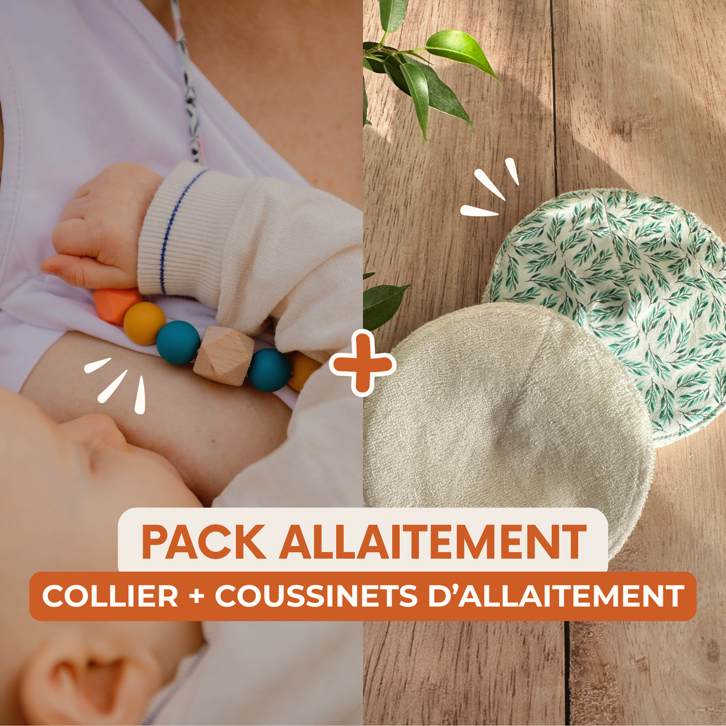 Pack Allaitement | Collier + Coussinets d'allaitement