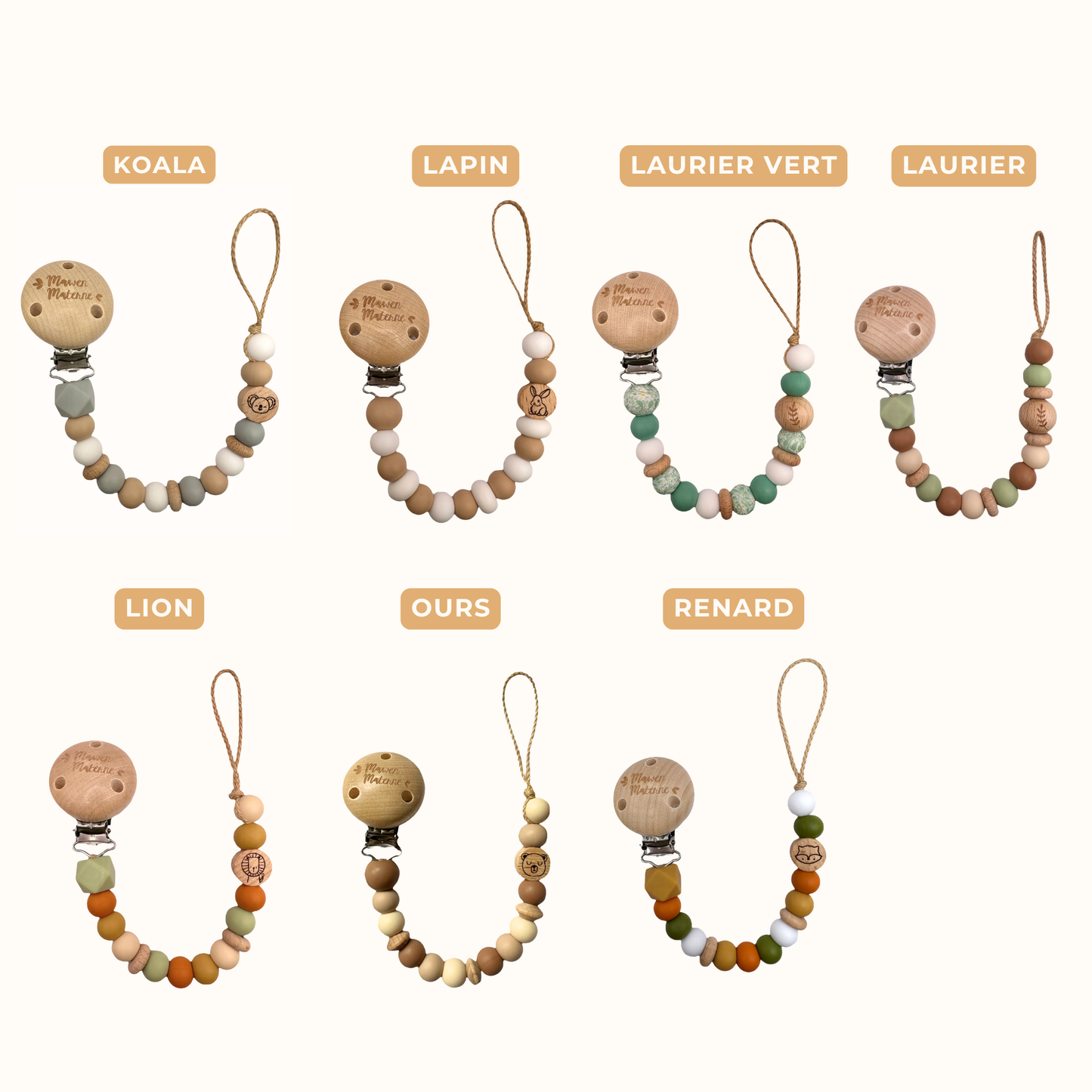 Pack Bébé | Hochet + Attache tétine