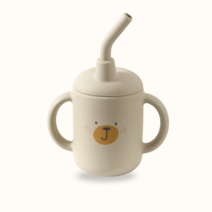 Tasse Gobelet à Paille en Silicone