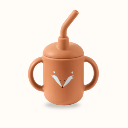 Tasse Gobelet à Paille en Silicone
