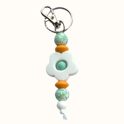 Porte-clés Enfant en Silicone Alimentaire | Formes et Perles Ludiques