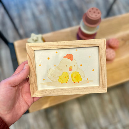 Aquarelle illustrée avec Cadre