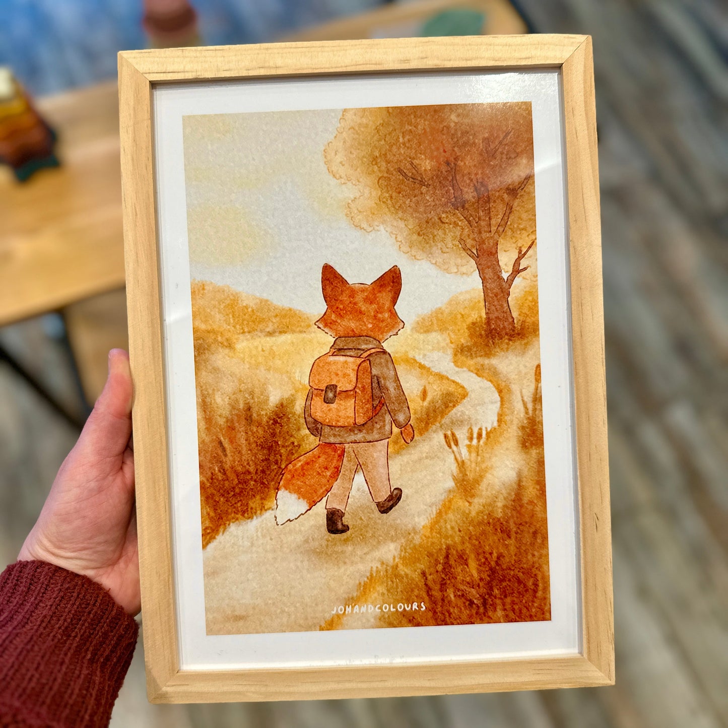 Aquarelle illustrée avec Cadre