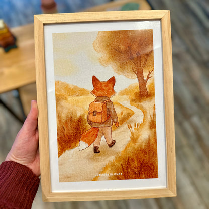 Aquarelle illustrée avec Cadre